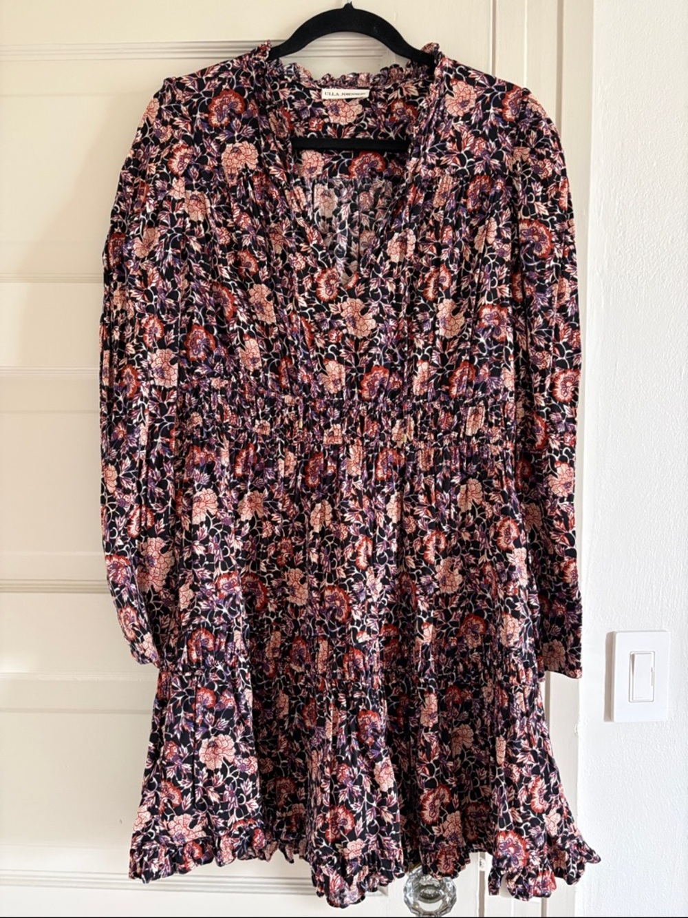 Ulla Johnson liv dress in midnight floral size 10